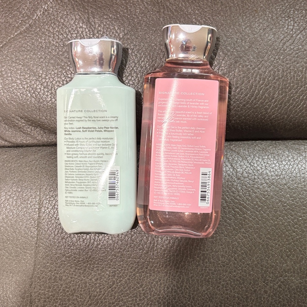 Bath and body set of two lotion in carried away and French lavender and honey - Picture 4 of 6